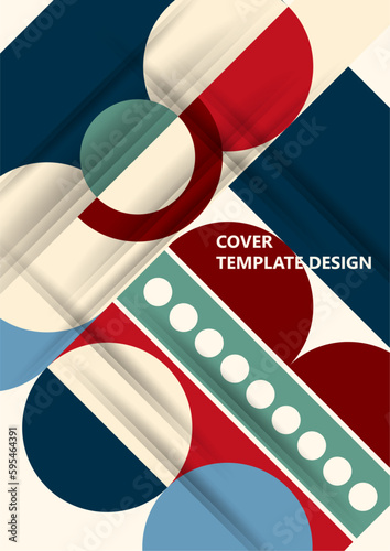 Modern laconic geometric composition for cards, heading, invitation, poster, social networks, publications after publication. Vector
