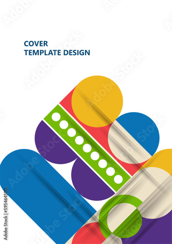 Modern laconic geometric composition for cards, heading, invitation, poster, social networks, publications after publication. Vector
