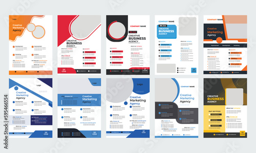 flayer design 10 set, corporate business flyer template design, business marketing flyer, digital marketing agency flyer, creative marketing agency flayer design