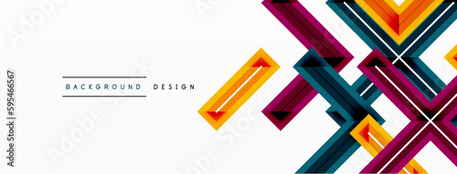 Cross line background minimal geometric template. Design for wallpaper, banner, background, landing page, wall art, invitation, prints, posters