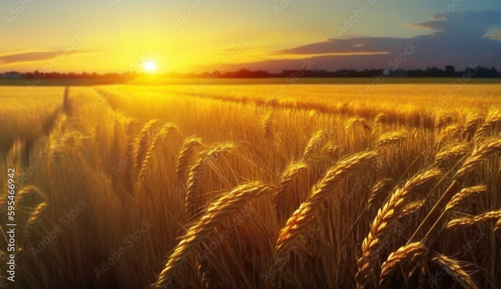 Golden field of harvest Golden field of harvest