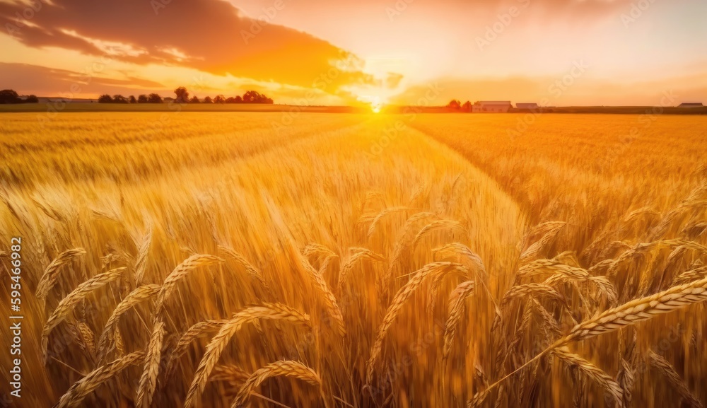 Golden field of harvest