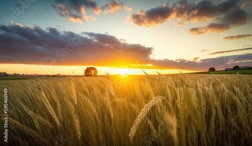 Golden field of harvest
