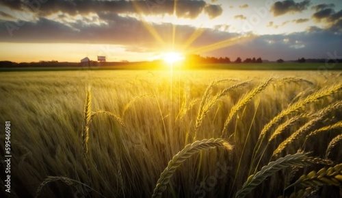 Golden field of harvest