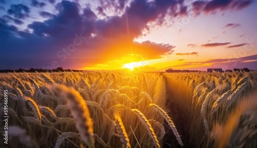 Golden field of harvest © Left