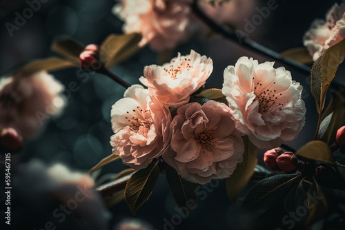 Beautiful blossoms. Generative AI