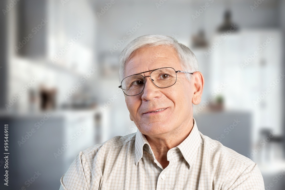 Relax, happy elderly man posing Relax, happy elderly man posing