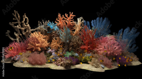 A collection of colorful corals © Yue