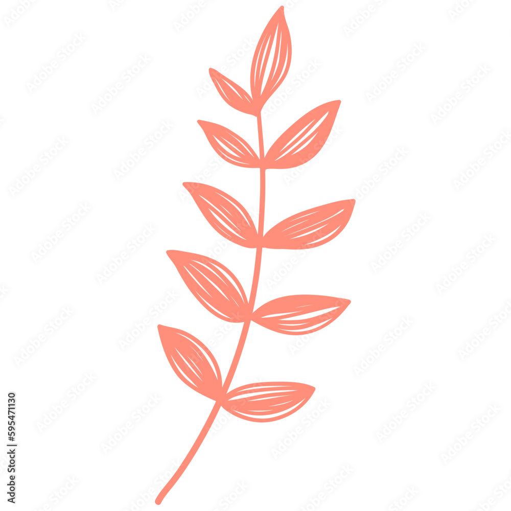 Hand Drawn Abstract Outline Flower Hand Drawn Abstract Outline Flower