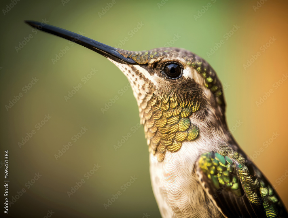Fototapeta premium Hummingbird macro shot