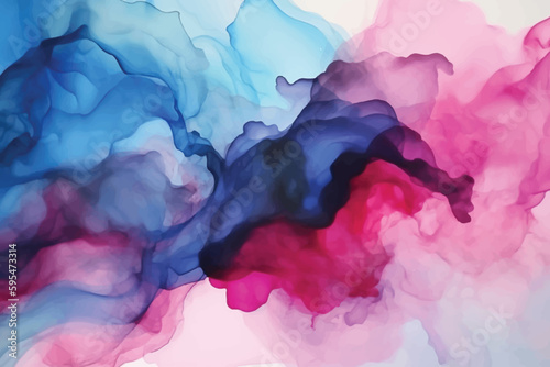 Abstract splashed watercolor textured background.