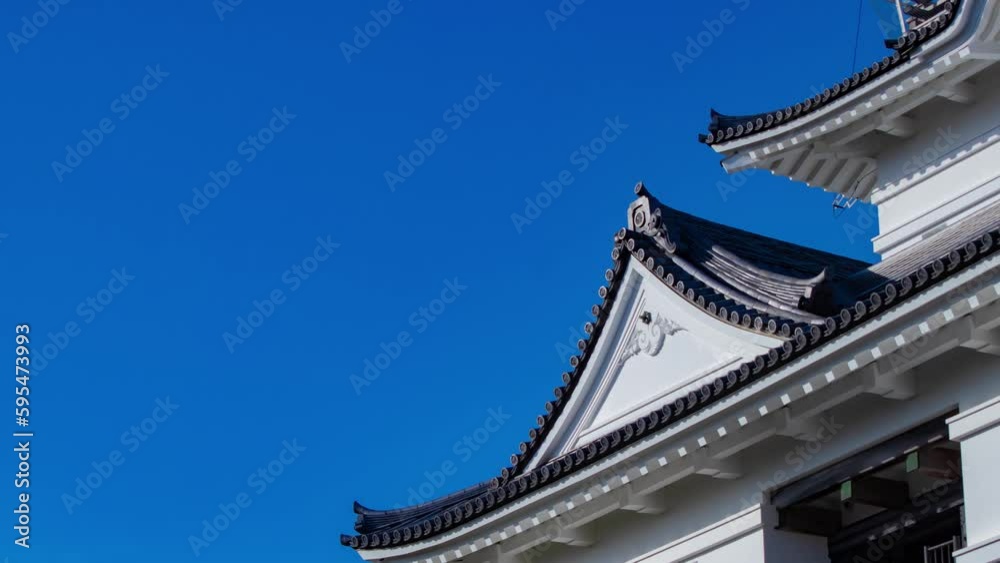 A timelapse of cloud at Odawara castle in Kanagawa telephoto shot zoom A timelapse of cloud at Odawara castle in Kanagawa telephoto shot zoom