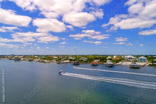 Aerial view of Ono Island, Alabama