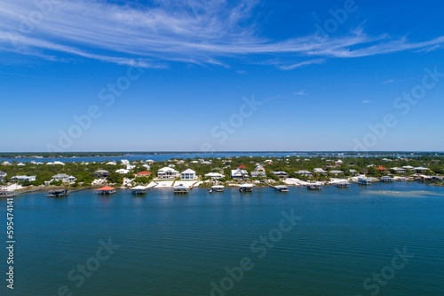 Aerial view of Ono Island, Alabama