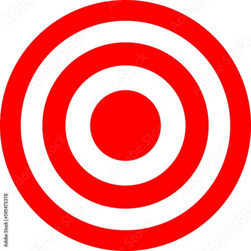 Red target icon PNG