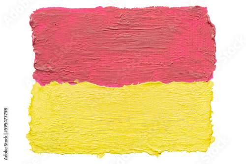Cutout Red and Yellow brush texture.