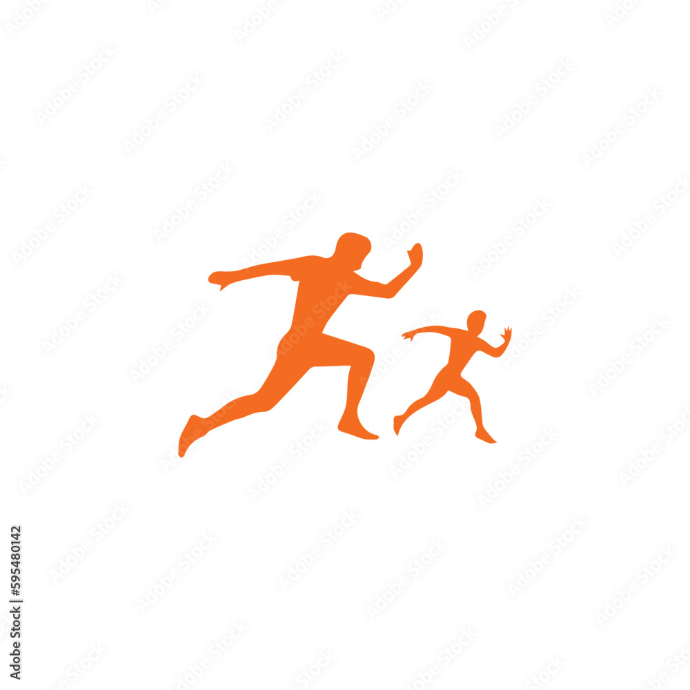 running silhouette running silhouette