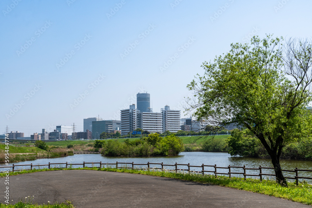 神奈川県横浜市　新横浜公園の風景