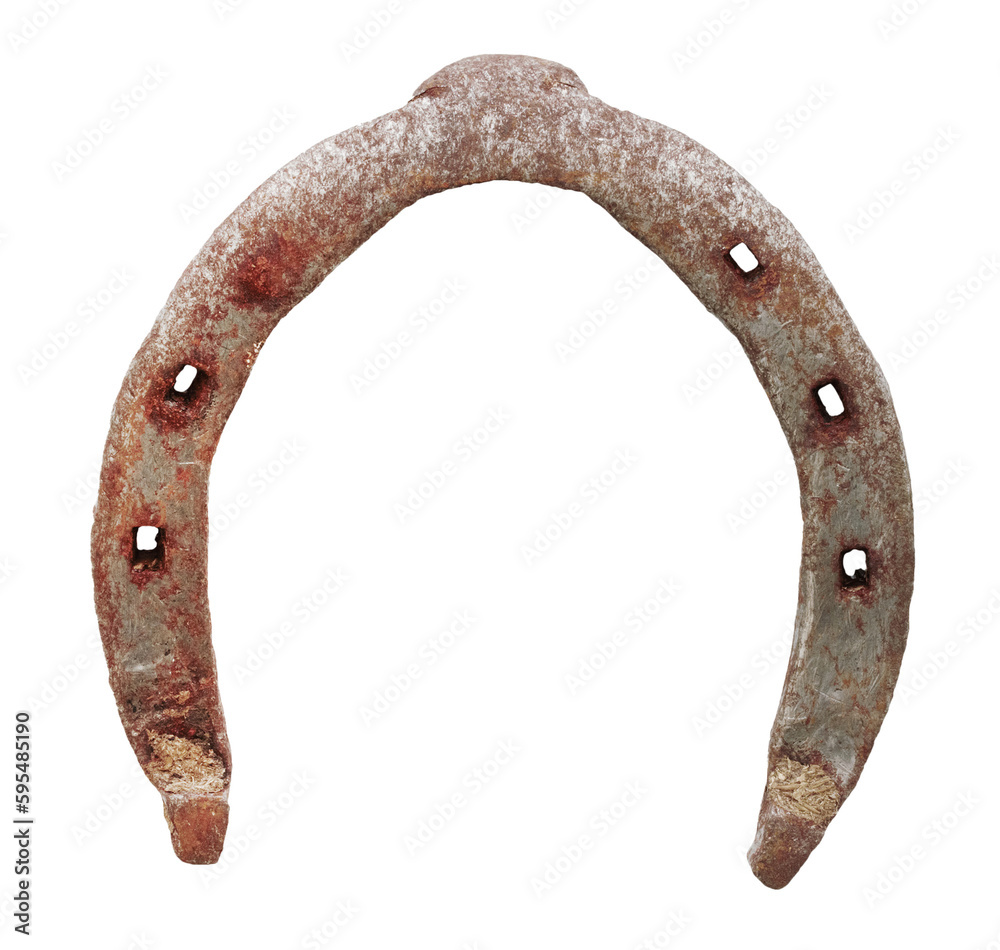 old rusty horseshoe isolated on transparent background, png clip art old rusty horseshoe isolated on transparent background, png clip art