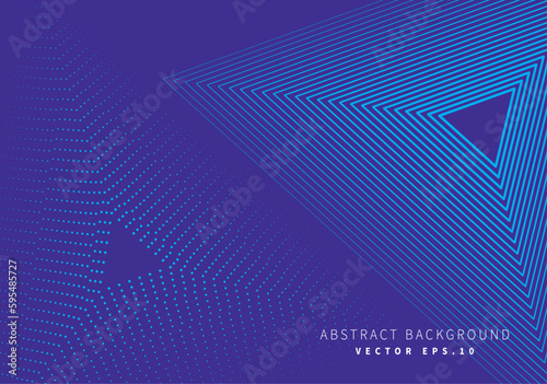 prism triangle cobault blue with striped background for advertisment banner poster technology enviroment organic nature vector eps.