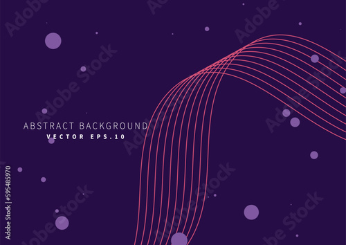 striped flowline with particle dots space technology theme background for advertisment banner poster technology enviroment organic nature vector eps.
