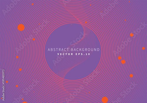 particle dots gradient red ring with radius gradient violet background for advertisment banner poster technology enviroment organic nature vector eps.