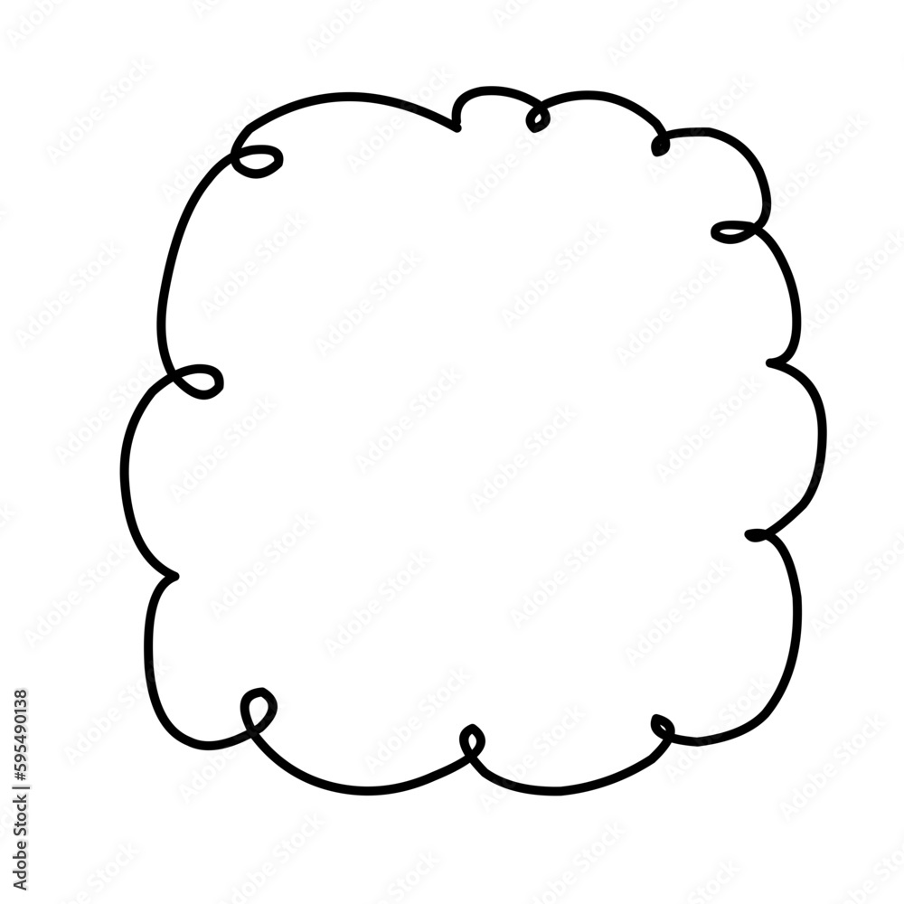 Doodle Curly Frame Doodle Curly Frame