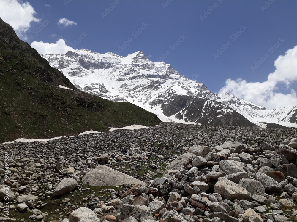 landscape with snow