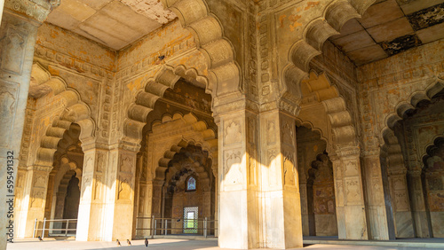 Red Fort also known as Lal Qila is located in New Delhi, India, UNESCO World Heritage Sites