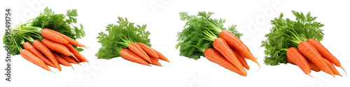Set of Carrots on transparent background
