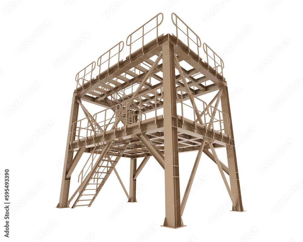 Platform isolated on transparent background. 3d rendering - illustration Platform isolated on transparent background. 3d rendering - illustration