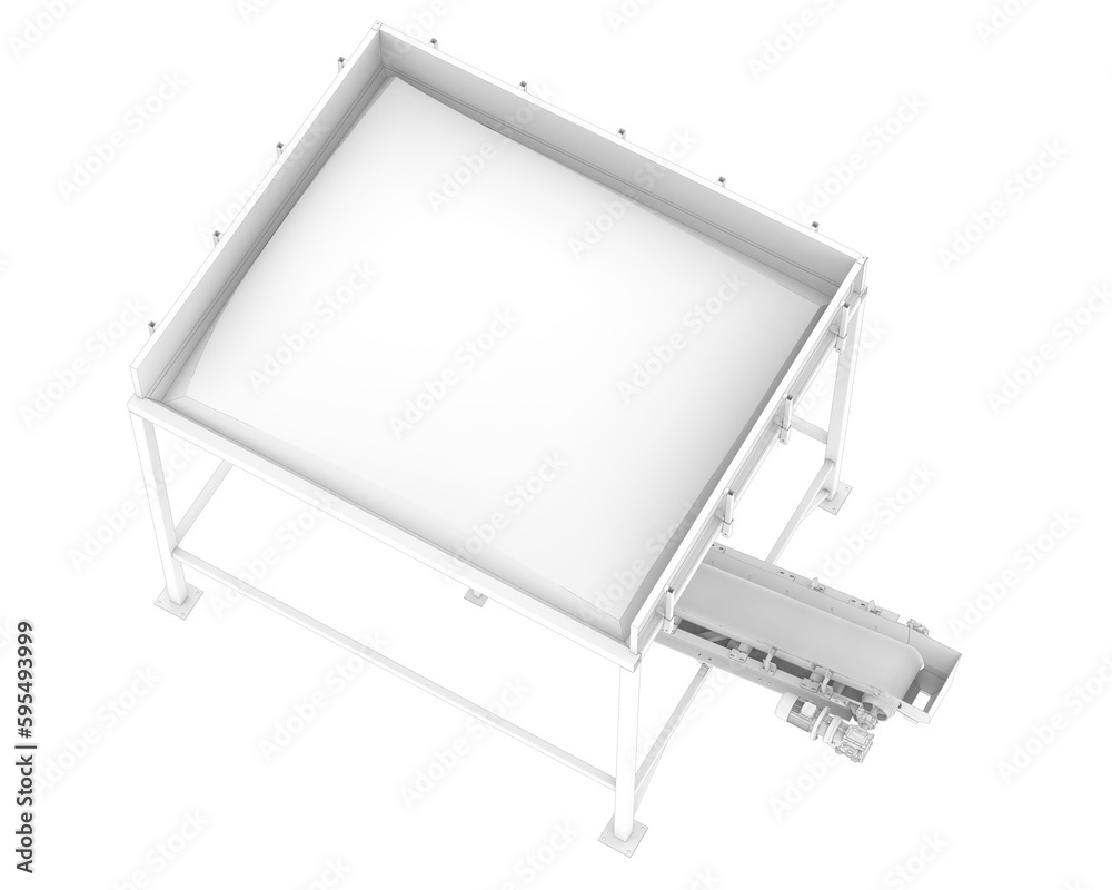 Sand funnel isolated on transparent background. 3d rendering - illustration Sand funnel isolated on transparent background. 3d rendering - illustration