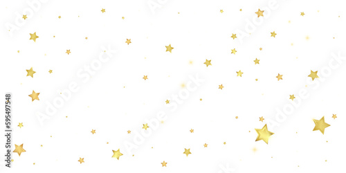 Magic stars vector overlay.  Gold stars scattered