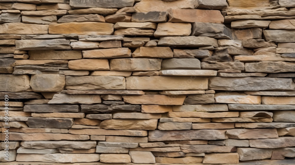 Fototapeta premium Background texture of stone wall Generative AI