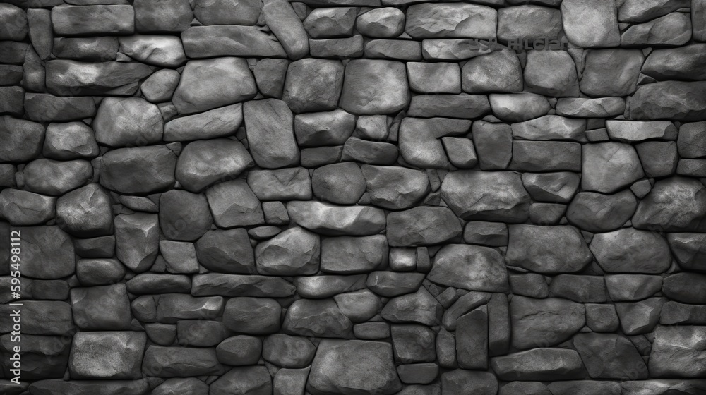 Background texture of stone wall Generative AI Background texture of stone wall Generative AI
