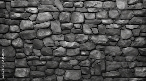 Background texture of stone wall Generative AI
