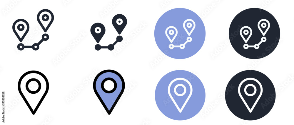 Location, address , venue , place , travel , symbol of map , set of icons for location Location, address , venue , place , travel , symbol of map , set of icons for location