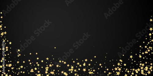 Magic stars vector overlay. Gold stars scattered