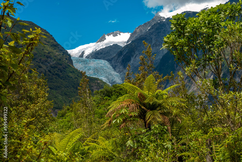 Franz Josef Glacier, Westland Tai Poutini National Park on the West Coast of New Zealand's South Island. photo