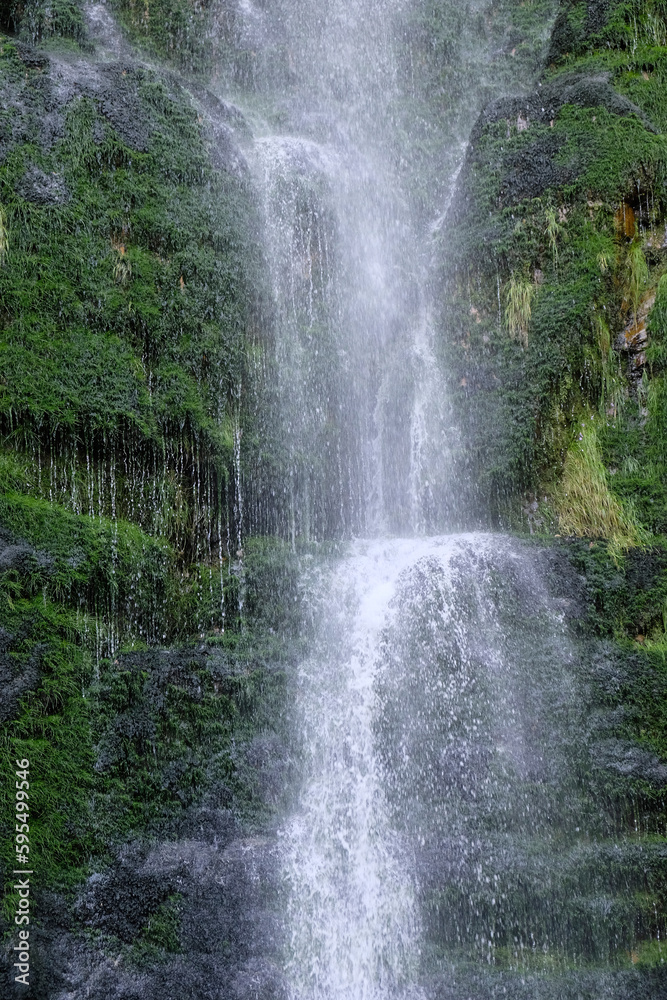 Fototapeta premium Waterfall in Slanghoek Valley, Western Cape, South Africa