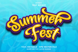 Summer Fest Editable Text Effect