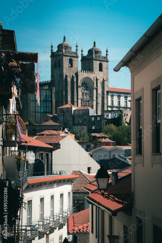 Porto Cathedral from an Alley, Portugal