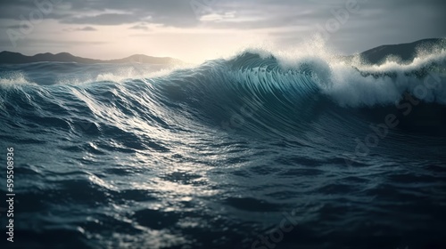 Powerful Swells of the Ocean. Generative AI