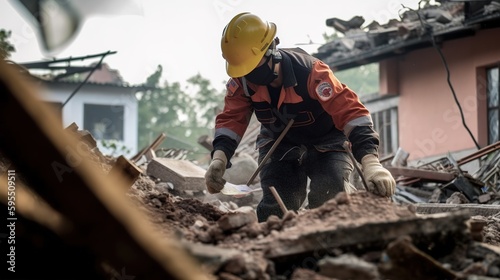 Clearing Rubble After Disaster. Generative AI