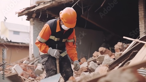 Clearing Rubble After Disaster. Generative AI