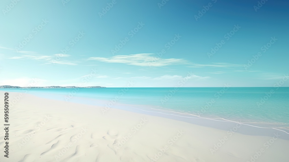Beautiful Holiday summer sand beach tropical beach and sea Background