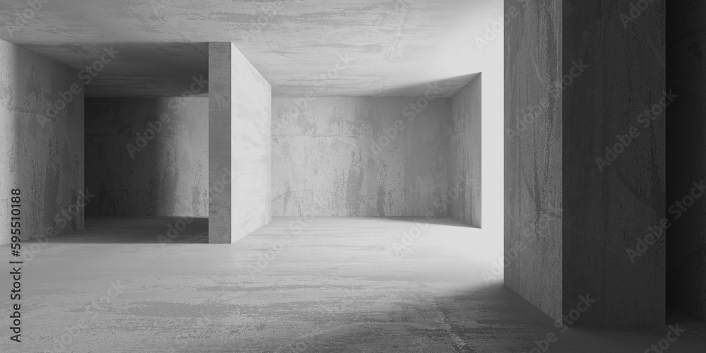Abstract architecture interior background. Modern concrete room Abstract architecture interior background. Modern concrete room