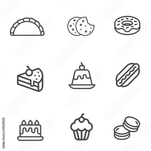 food icons set
