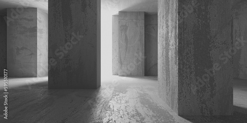 Abstract architecture interior background. Modern concrete room