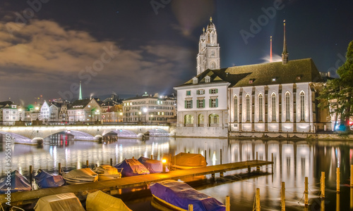 Zurich by Night, Switzerland 